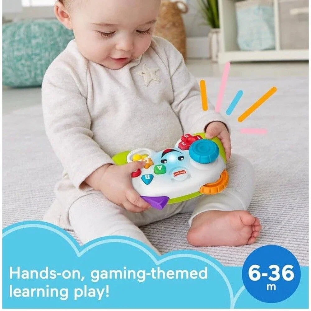 Fisher-Price Laugh & Learn Game & Learn Controller, Musical Toy Lights Learn